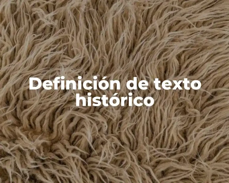 Definición de texto histórico