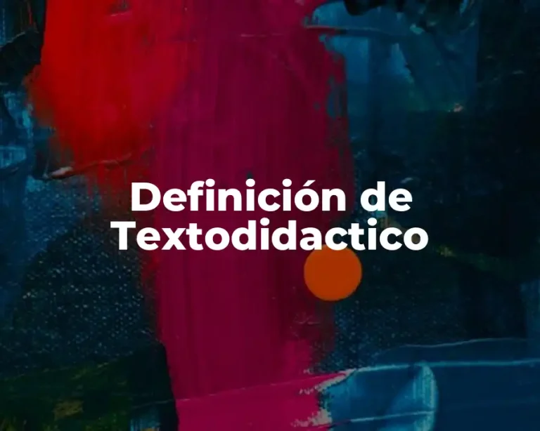 Definición de Textodidactico