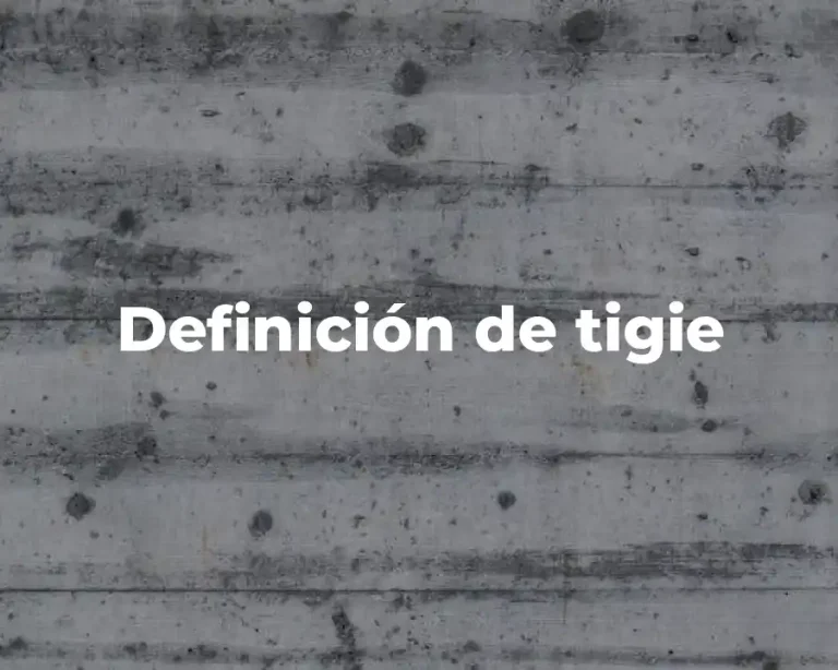 Definición de tigie