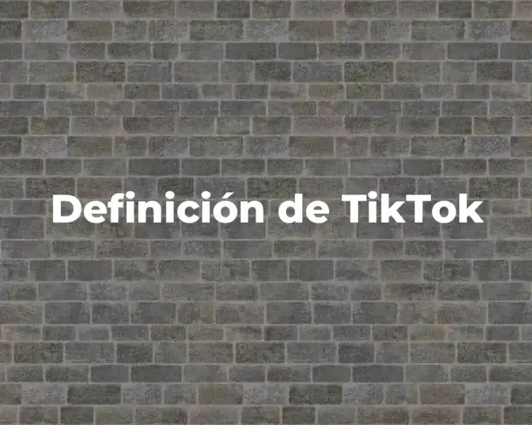Definición de TikTok