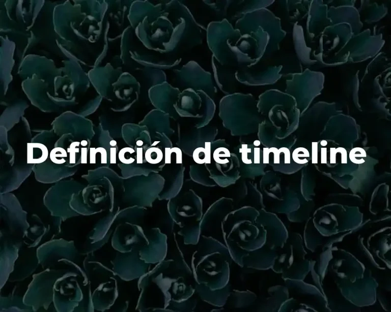 Definición de timeline