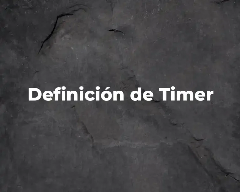 Definición de Timer