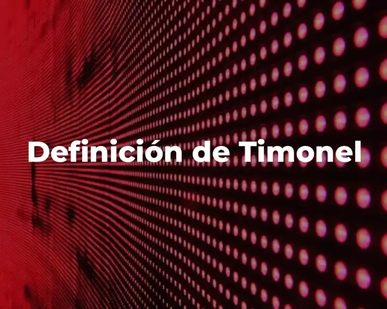 Definición de Timonel