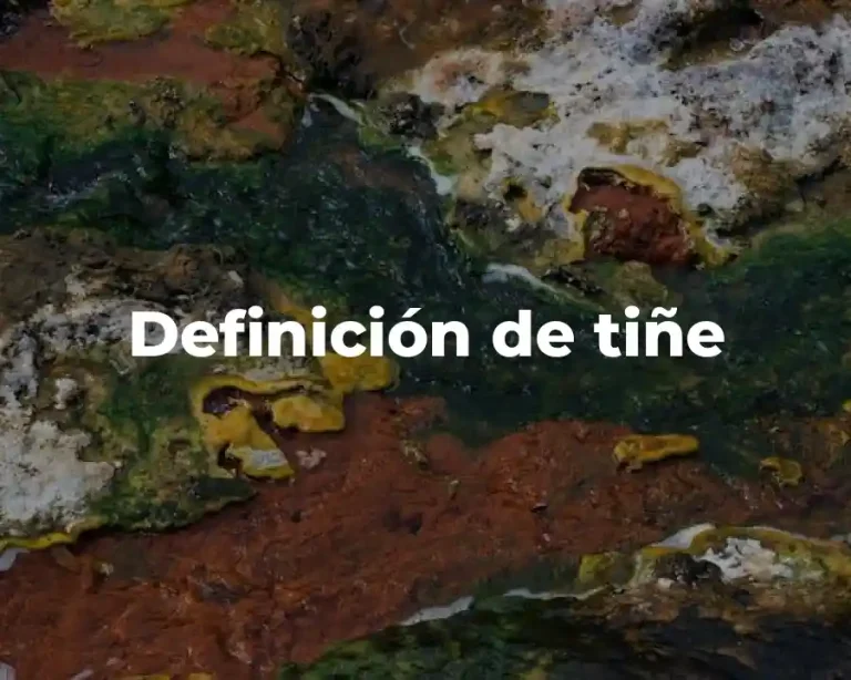 Definición de tiñe