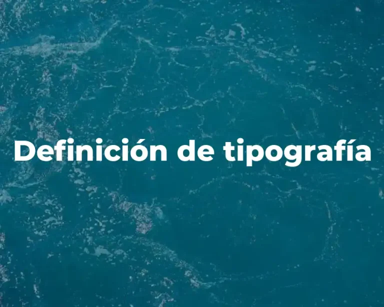 Definición de tipografía