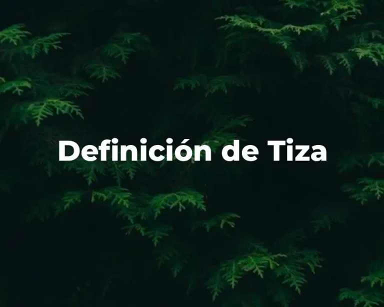 Definición de Tiza