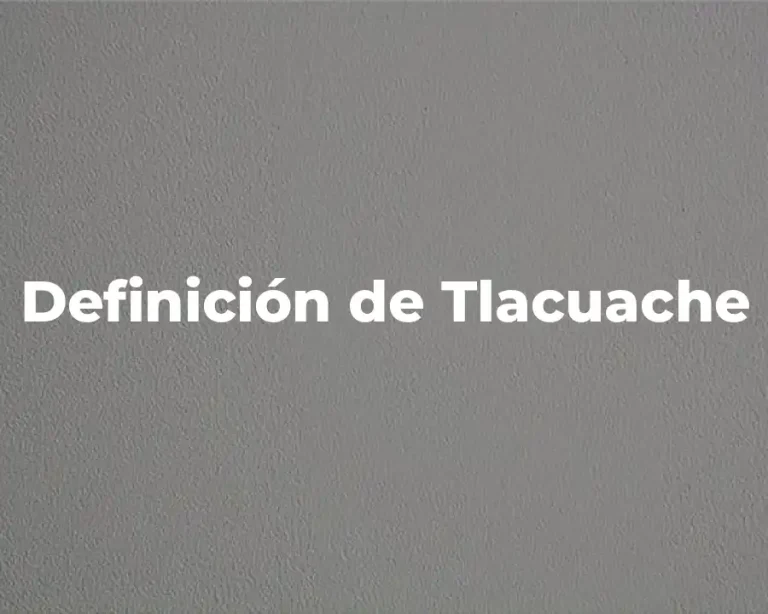 Definición de Tlacuache