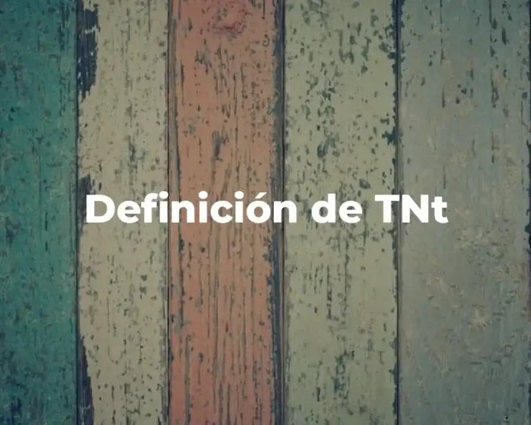 Definición de TNt