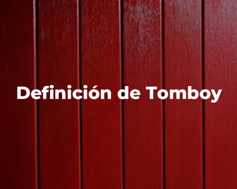 Definición de Tomboy