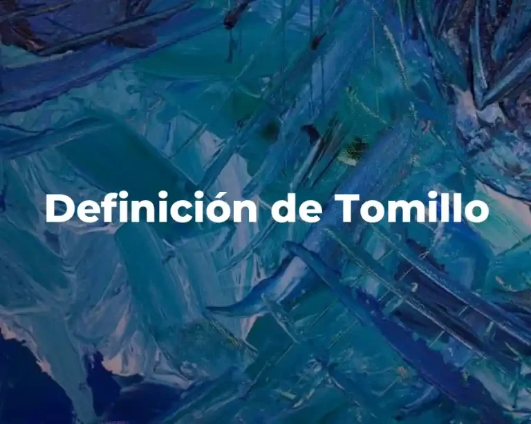 Definición de Tomillo