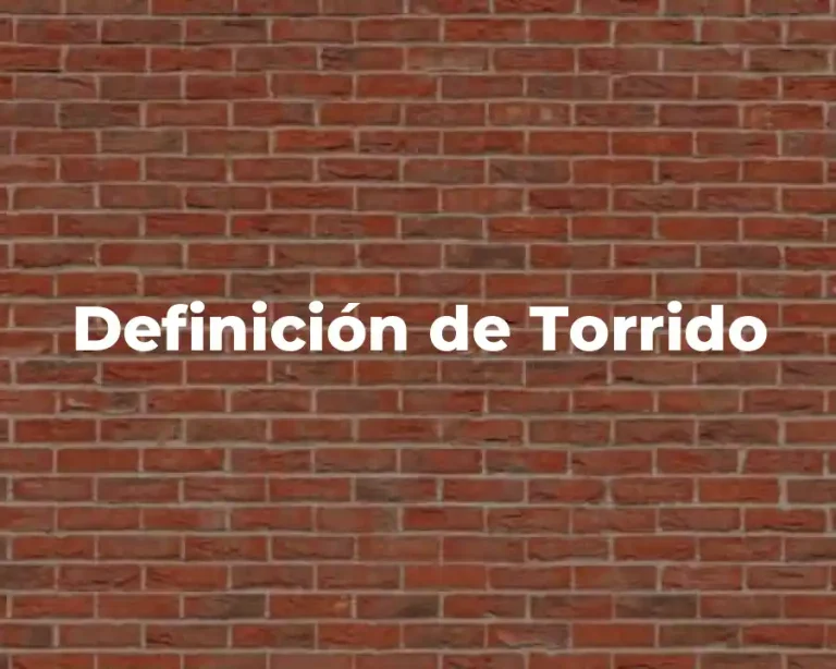 Definición de Torrido