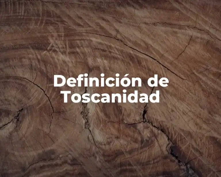 Definición de Toscanidad