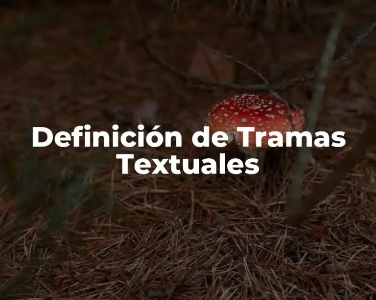Definición de Tramas Textuales