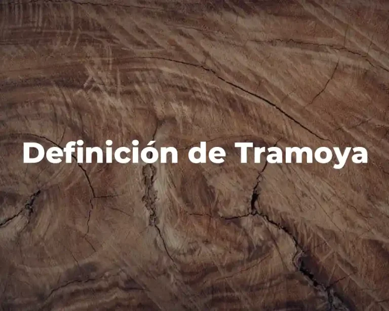 Definición de Tramoya