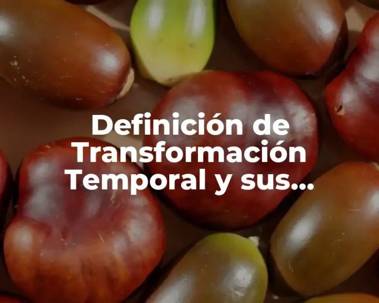 Definición de Transformación Temporal y sus Beneficios y Riesgos