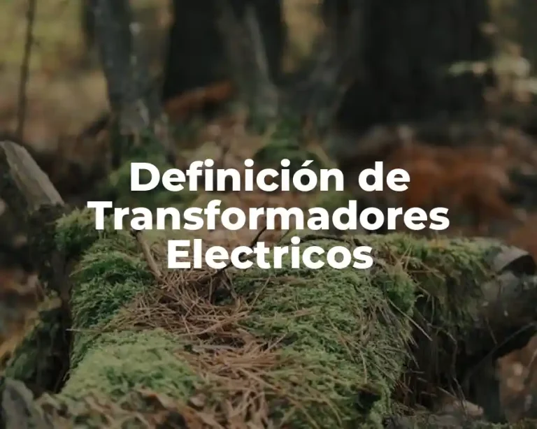 Definición de Transformadores Electricos