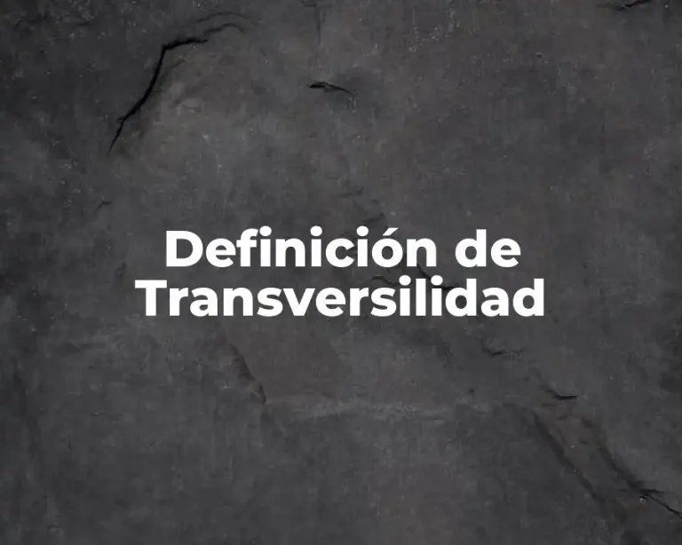 Definición de Transversilidad