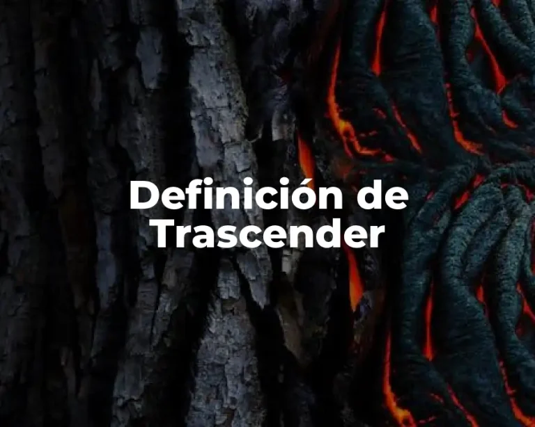 Definición de Trascender