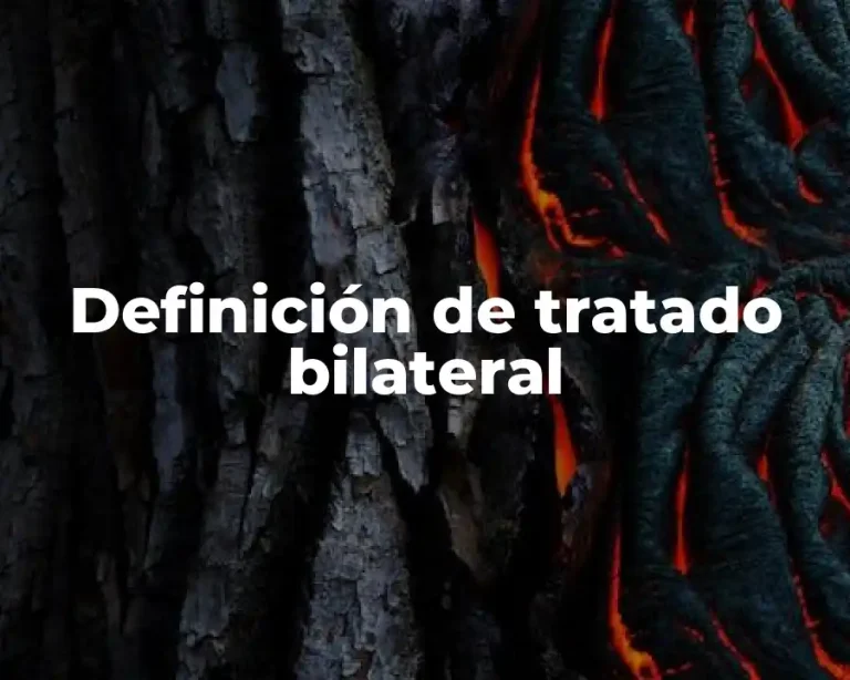 Definición de tratado bilateral