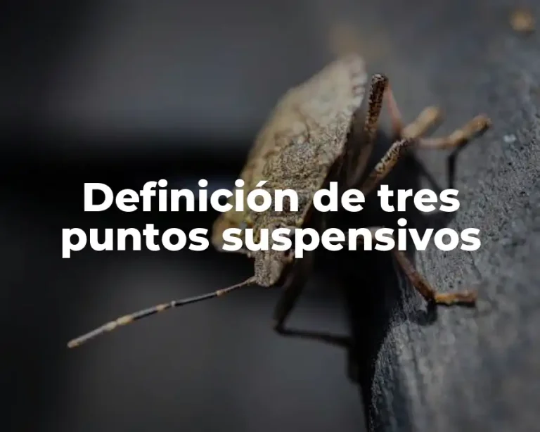 Definición de tres puntos suspensivos