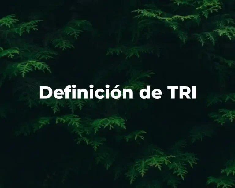 Definición de TRI