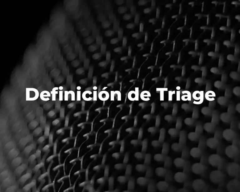 Definición de Triage