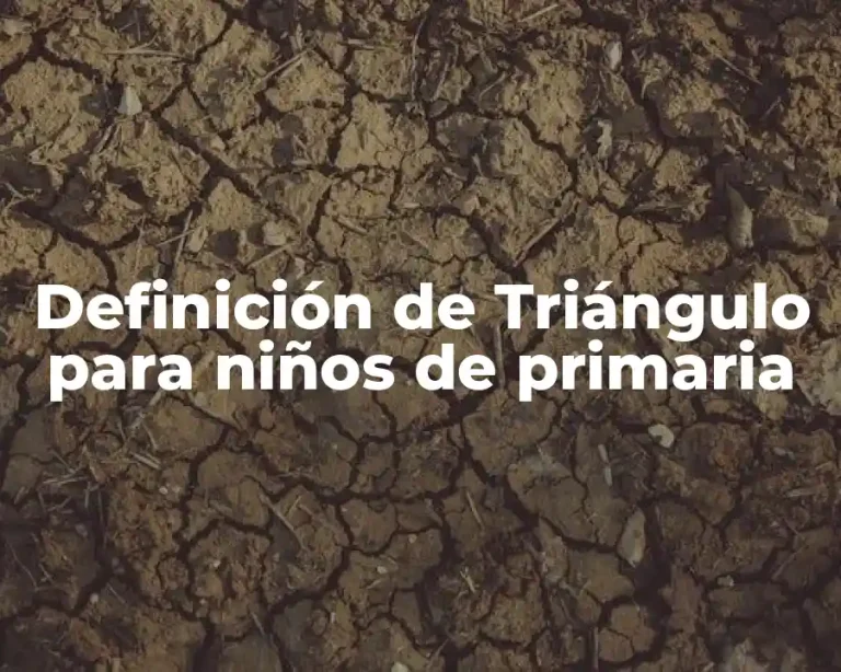 Definición de Triángulo para niños de primaria