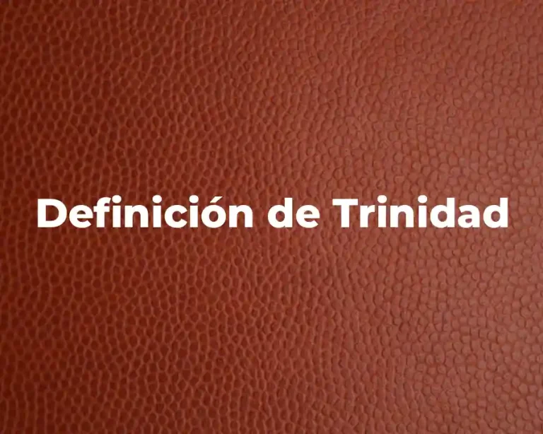 Definición de Trinidad