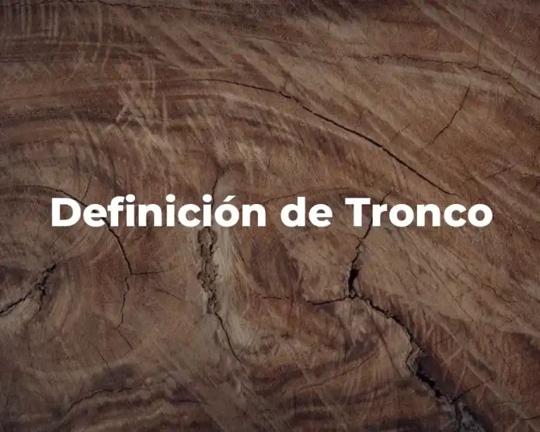 Definición de Tronco