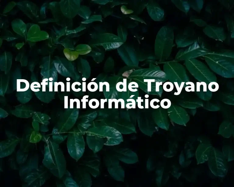 Definición de Troyano Informático