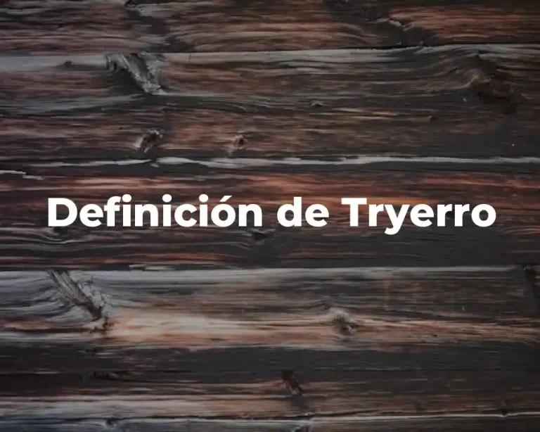 Definición de Tryerro