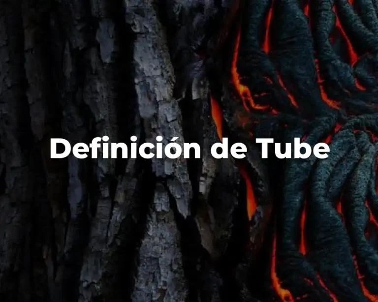 Definición de Tube