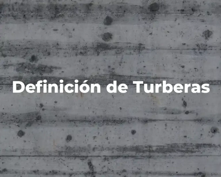 Definición de Turberas