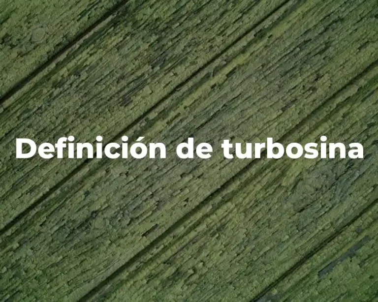 Definición de turbosina