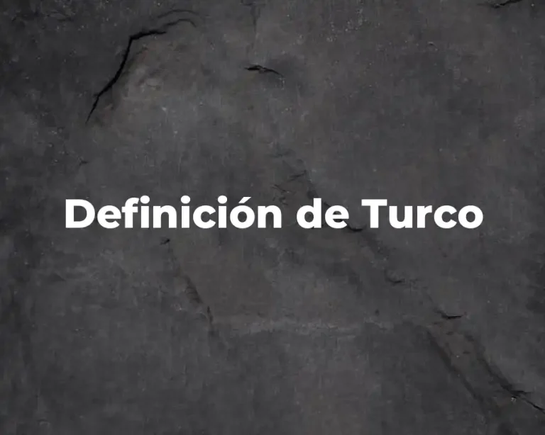 Definición de Turco