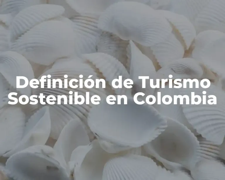 Definición de Turismo Sostenible en Colombia