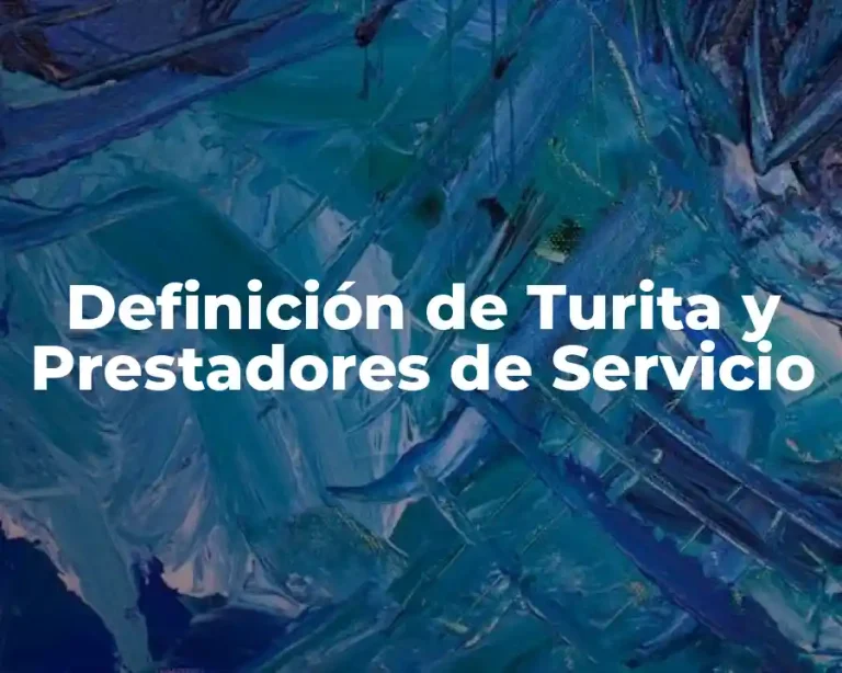 Definición de Turita y Prestadores de Servicio