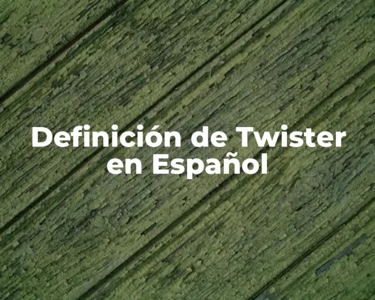 Definición de Twister en Español
