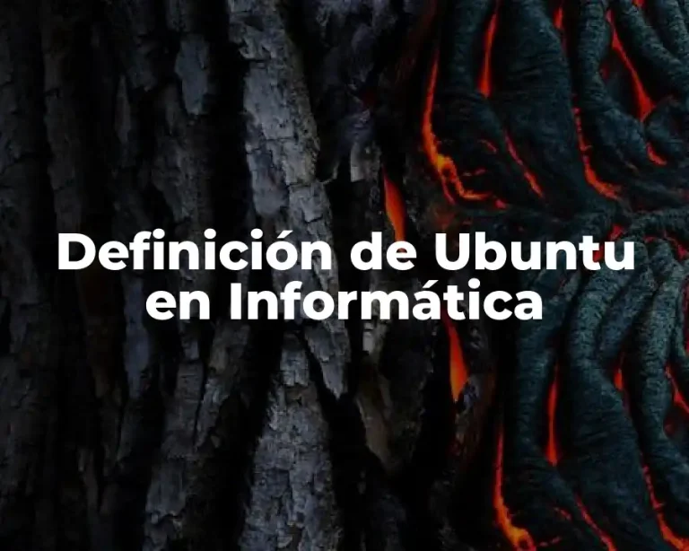 Definición de Ubuntu en Informática