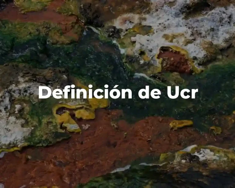 Definición de Ucr