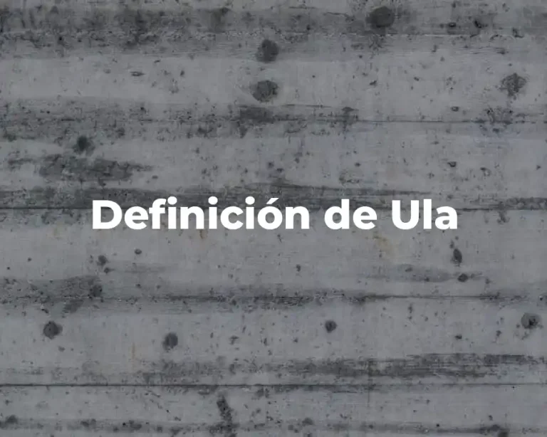 Definición de Ula