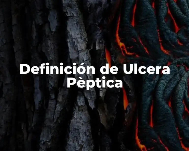 Definición de Ulcera Pèptica