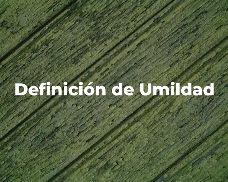 Definición de Umildad