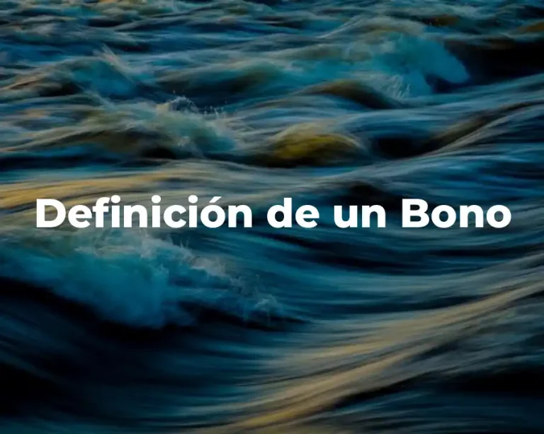 Definición de un Bono