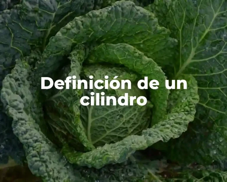 Definición de un cilindro