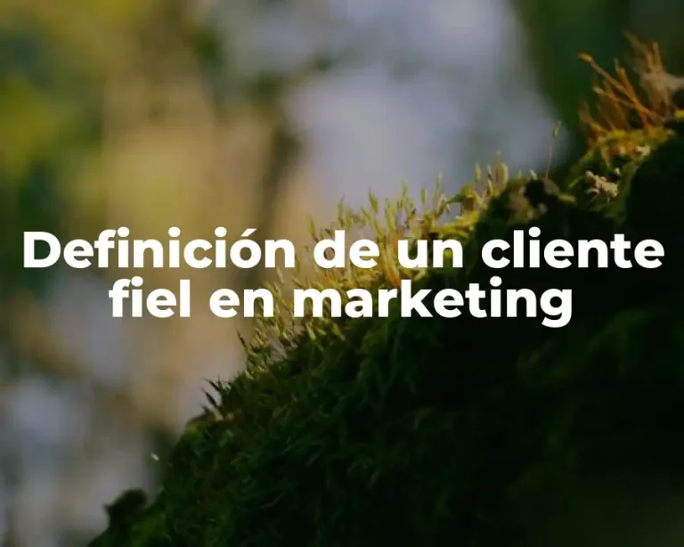 Definición de un cliente fiel en marketing