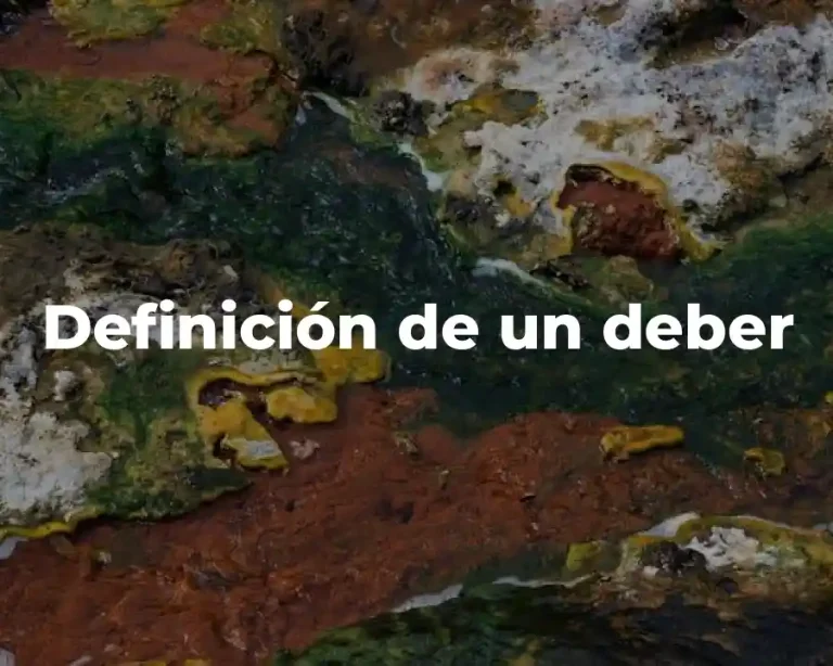 Definición de un deber