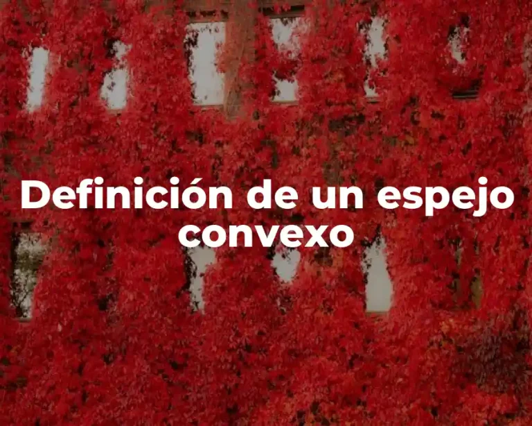 Definición de un espejo convexo