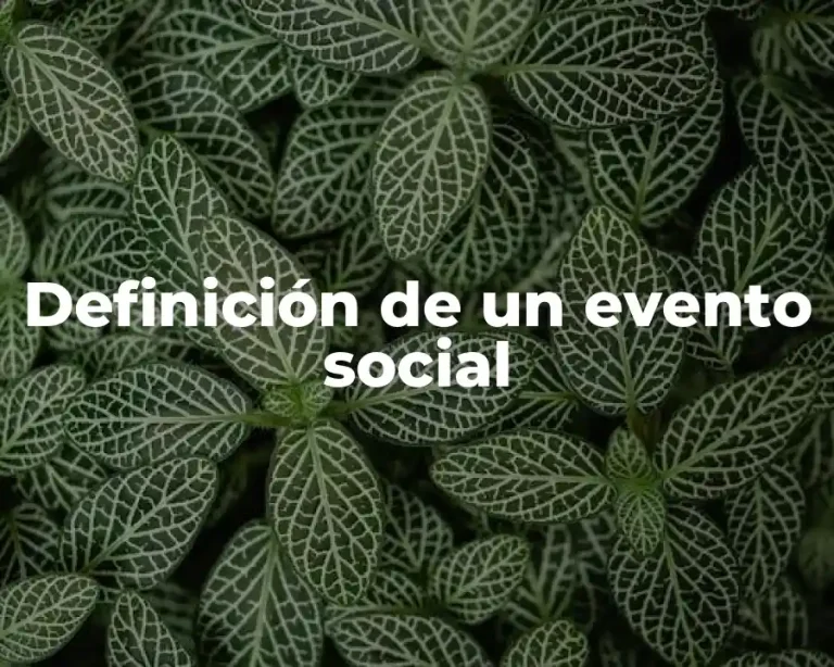 Definición de un evento social