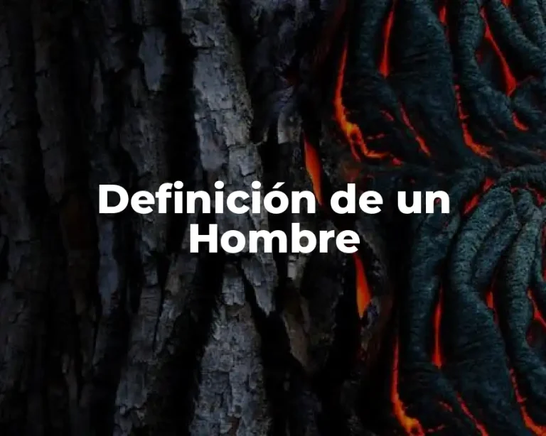 Definición de un Hombre